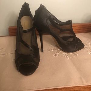 Black Peep Toes Bootie